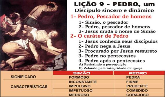 BIOGRAFIA DO APÓSTOLO PEDRO * Simão, o pescador de peixes; Pedro, o ...
